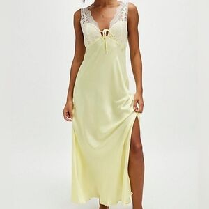 Free People Intimately Countryside Maxi Slip Dress $118 S